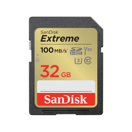 SanDisk Extreme SDHC Memory Card UHS-I U3 V30