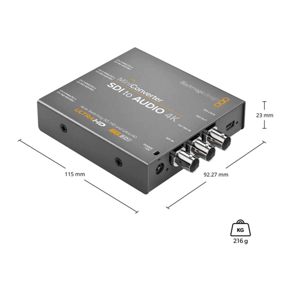 Blackmagic Design Mini Converter - SDI to Audio 4K