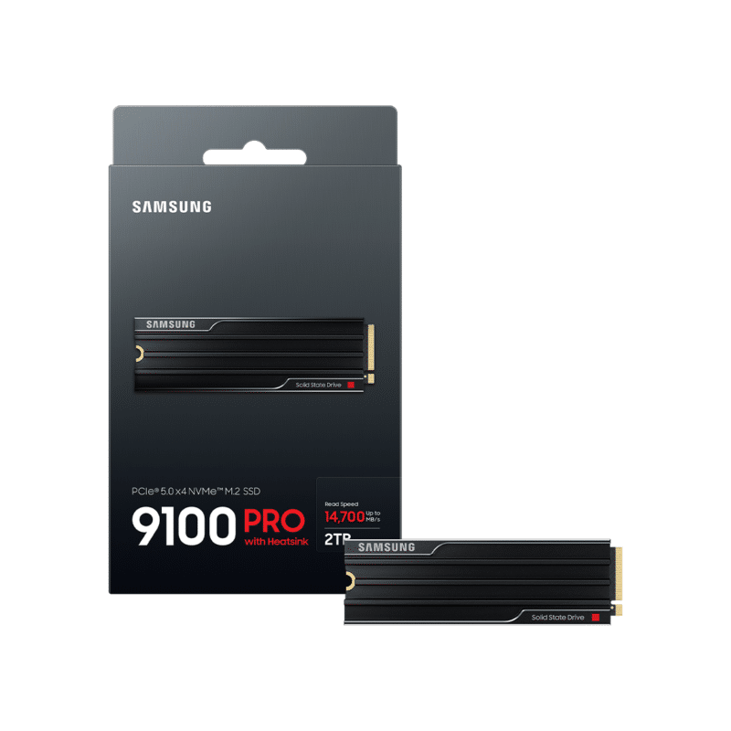 Samsung Samsung 9100 PRO with Heatsink, PCIe 5.0, NVMe M.2 SSD,