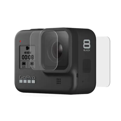 GoPro Temp. Glass Lens + Screen Prot. (H8 BLK)