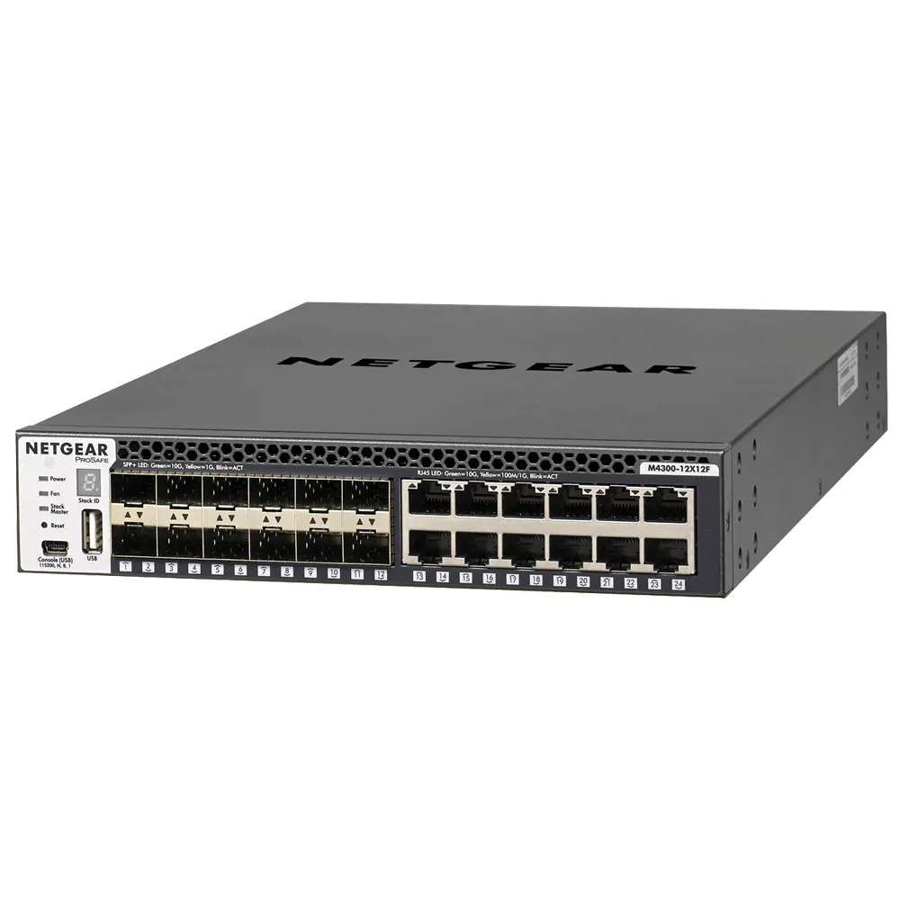 Netgear M4300-12X12F 12X10G, 12XSFP+ Managed Switch